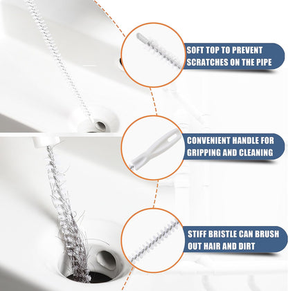 35.5inch_Drain_Clog_Remover(1pcs),_25inch_Drain_Snake_Hair_Remover(6pcs)_＆_Cleaning_Brush(2pcs),_Hair_Catcher_Drain_Auger_Cleaner_Tool_Set_For_Toilet,_Kitchen_Sink,_Bathroom_Tub,_Sewer,_9_Pack