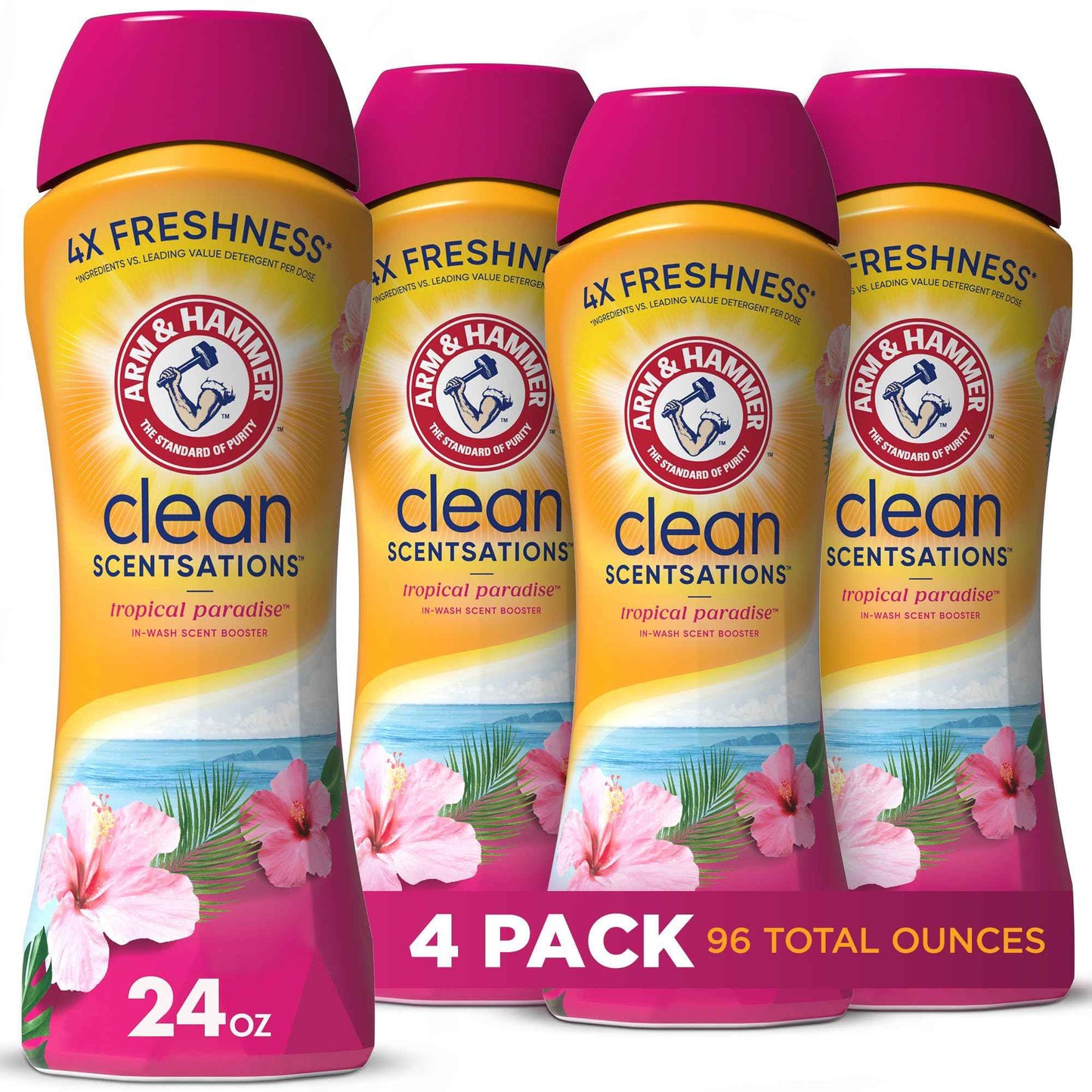 ARM & HAMMER Clean Scentsations In-Wash Scent Booster, Laundry Scent Booster Tropical Paradise scent