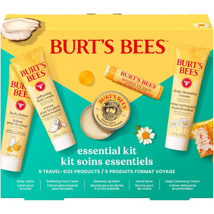 Burt's_Bees_Mothers_Day_Gifts_Ideas_-_Essentials_Everyday_Set,_5_Travel_Size_Products_-_Deep_Cleansing_Cream,_Hand_Salve,_Body_Lotion,_Foot_Cream_and_Original_Lip_Balm