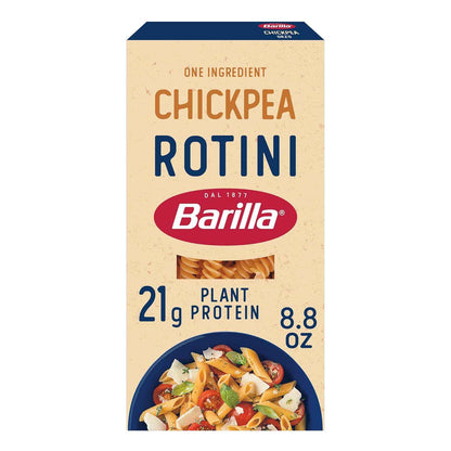 Barilla Chickpea Rotini Pasta, 8.8 oz - Vegan, Gluten Free, Non GMO & Kosher - Made with Plant Based Protein