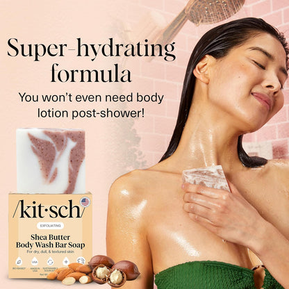 Kitsch_Shea_Butter_Exfoliating_Body_Wash_Bar_Soap_–_Super_Hydrating_with_Plant-Based_Exfoliating_Body_Scrub_–_Moisturizing_Skin_Care_–_Paraben,_Silicone_&_Sulfate-Free,_Vegan_–_Made_in_USA,_4_oz