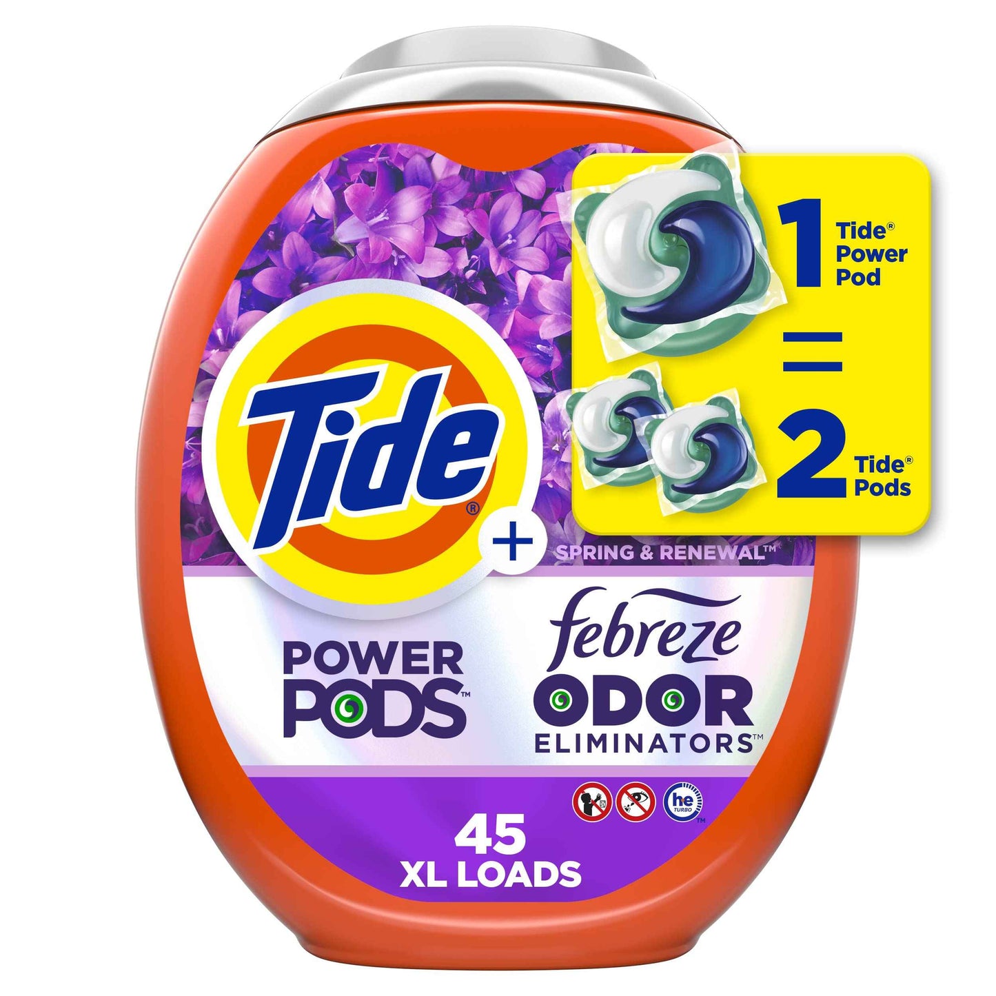 Tide Power Pods with Febreze Laundry Detergent Pacs, All-Day Freshness
