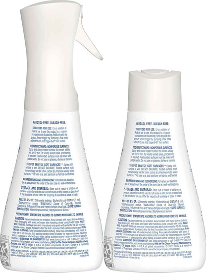 Clorox Disinfecting Mist, Lemon and Orange Blossom, 1 Spray and 1 Refill
