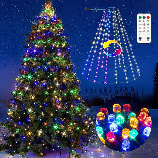 Marchpower_Christmas_Tree_Lights_Color_Changing,_11_Modes_Christmas_Light_Outdoor_with_Remote_Control,_400_Diamond_LED_6.6FTx10_Waterproof_Xmas_Tree_Lights_with_Timer_&_Memory_Function_for_Indoor