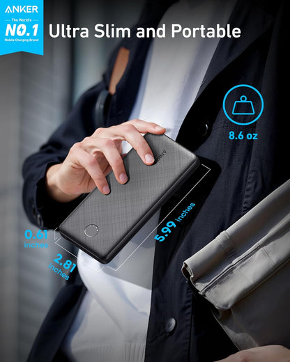 Anker_Power_Bank(PowerCore_10K),_Compact_Travel-Ready_10,000mAh_Battery_Pack_with_PowerIQ_Charging_Technology,_5V/3A_High-Speed_Charging_for_iPhone,_iPad,and_More_(1,_Black)