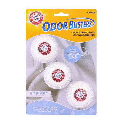 Arm & Hammer OdorBusterz® Odor Eliminator Balls – Baking Soda Odor Control for Closets, Drawers, Hampers & Small Spaces