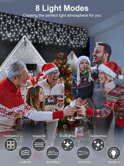 32.8FT_Icicle_Lights,_Christmas_Outdoor_with_400LED_75_Drops,_IP65_Waterproof_Eaves_Lights,_8_Modes,_for_Christmas_Eaves_Garden_Room_Decoration_Cool_White
