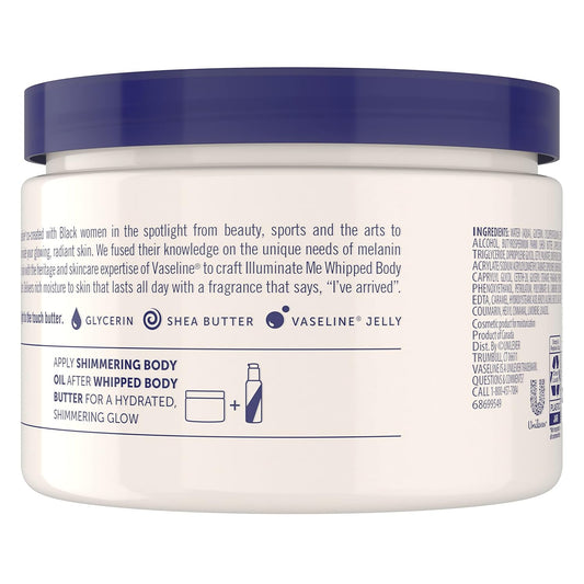 Vaseline_Illuminate_Me_Shea_Butter_Whipped_Body_Butter_for_Melanin_Rich_Skin_Provides_24_Hour_Moisturization_for_Dry_Skin_11_oz