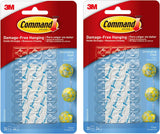 Command 17026CLR-ES Decorating Clips, Clear, 20-Clips (2 Pack)