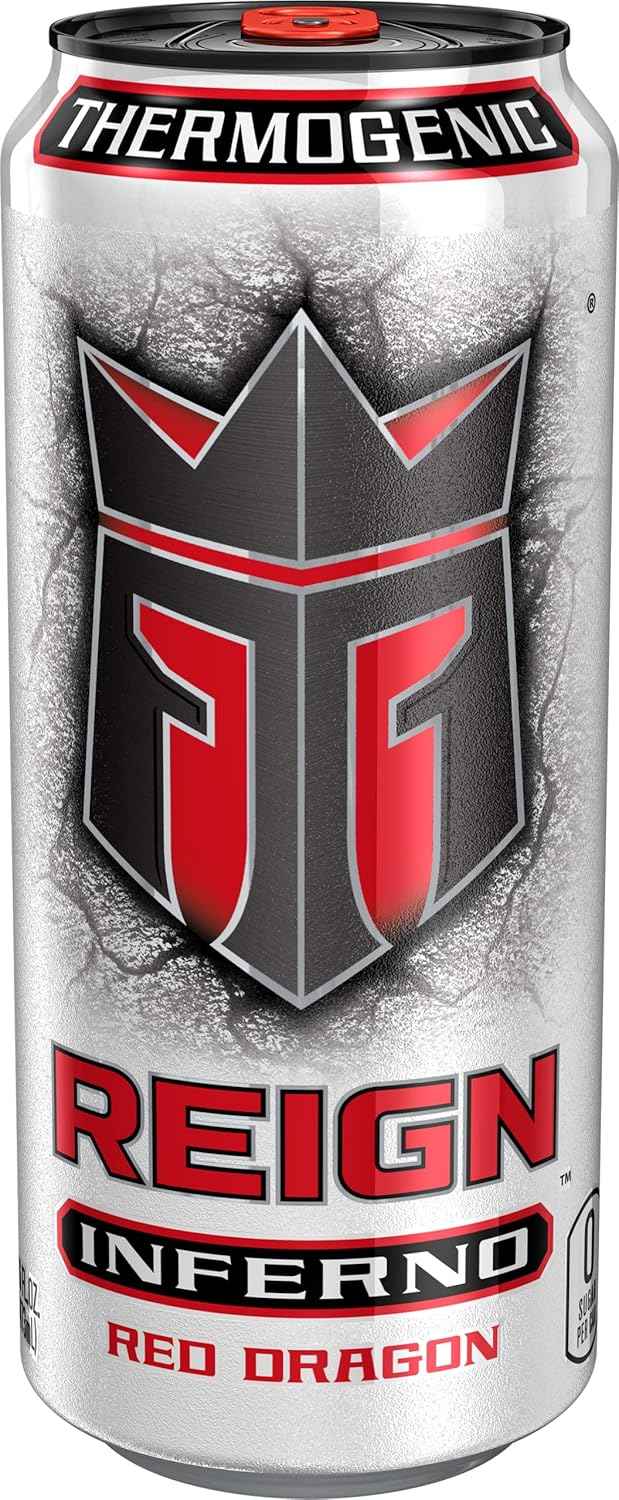 Reign Inferno, Thermogenic Fuel, Fitness and Performance Drink, 16 Fl Oz (Pack of 12)