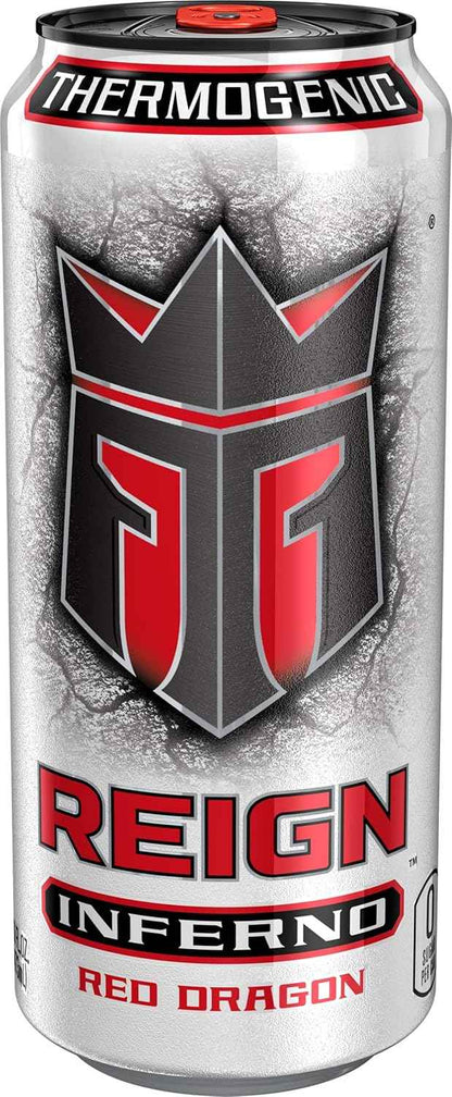 Reign Inferno, Thermogenic Fuel, Fitness and Performance Drink, 16 Fl Oz (Pack of 12)
