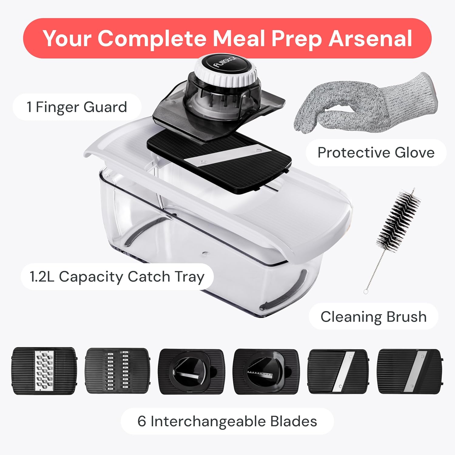 Fullstar_Mandoline_Slicer_for_Kitchen,_Fruit_Cutter,_Cheese_Grater,_Cucumber_Slicer,_Veggie_Spiralizer,_Food_Cutter_&_Kitchen_Gadgets_&_Gifts_with_Safety_Glove_(6_in_1,_White)