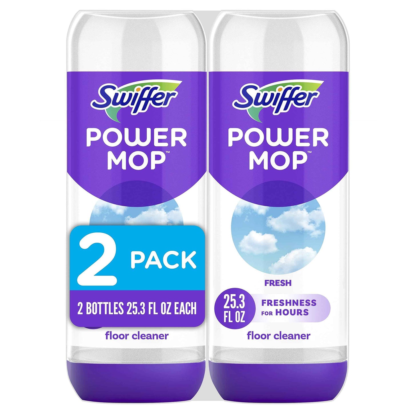 Swiffer PowerMop Floor Cleaning Solution, PowerMop Refills, Floor Cleaner for Mopping