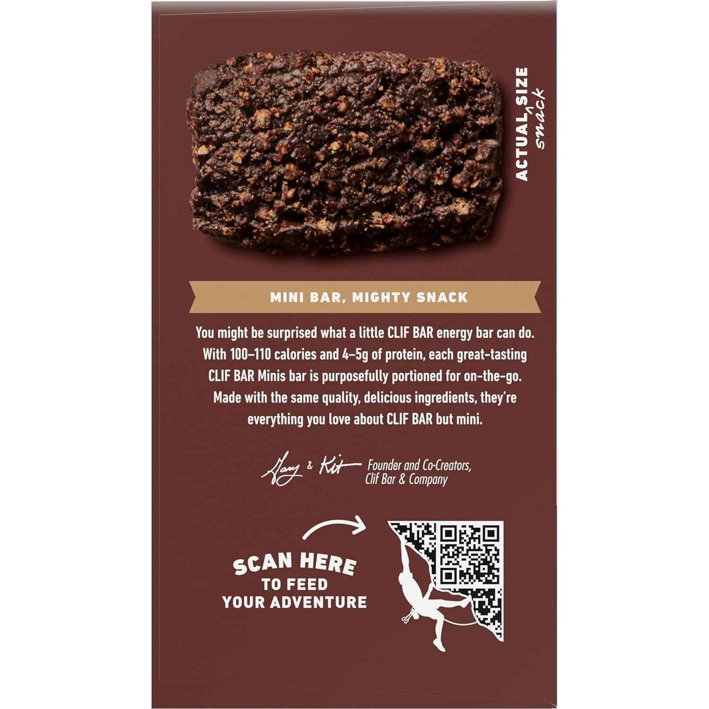 CLIF BAR Minis - Chocolate Brownie Flavor - Made with Organic Oats - 4g Protein - Non-GMO - Plant Based - Snack-Size Energy Bars - 0.99 oz. (20 Pack)