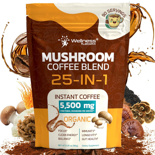 Mushroom_Coffee_Organic_Instant_Coffee,_25-in-1,_Third-Party_Tested_Keto_Friendly_Lions_Mane_Supplement_with_Functional_Mushrooms_–_Shiitake,_Reishi,_Lion’s_Mane_&_More_|_Smooth,_Rich_Flavor_-_90_Servings