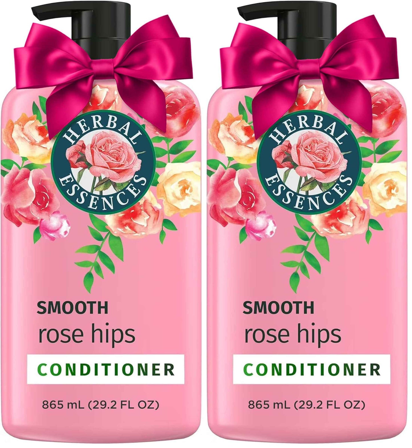 Herbal Essences Conditioner, Rose Hips- Smooth Collection, Shiny Hair with Vitamin E & Jojoba, Safe for Color Treated Hair, Floral Scent, Cruelty-Free, Dermatologist-Tested, 29.2 Fl Oz