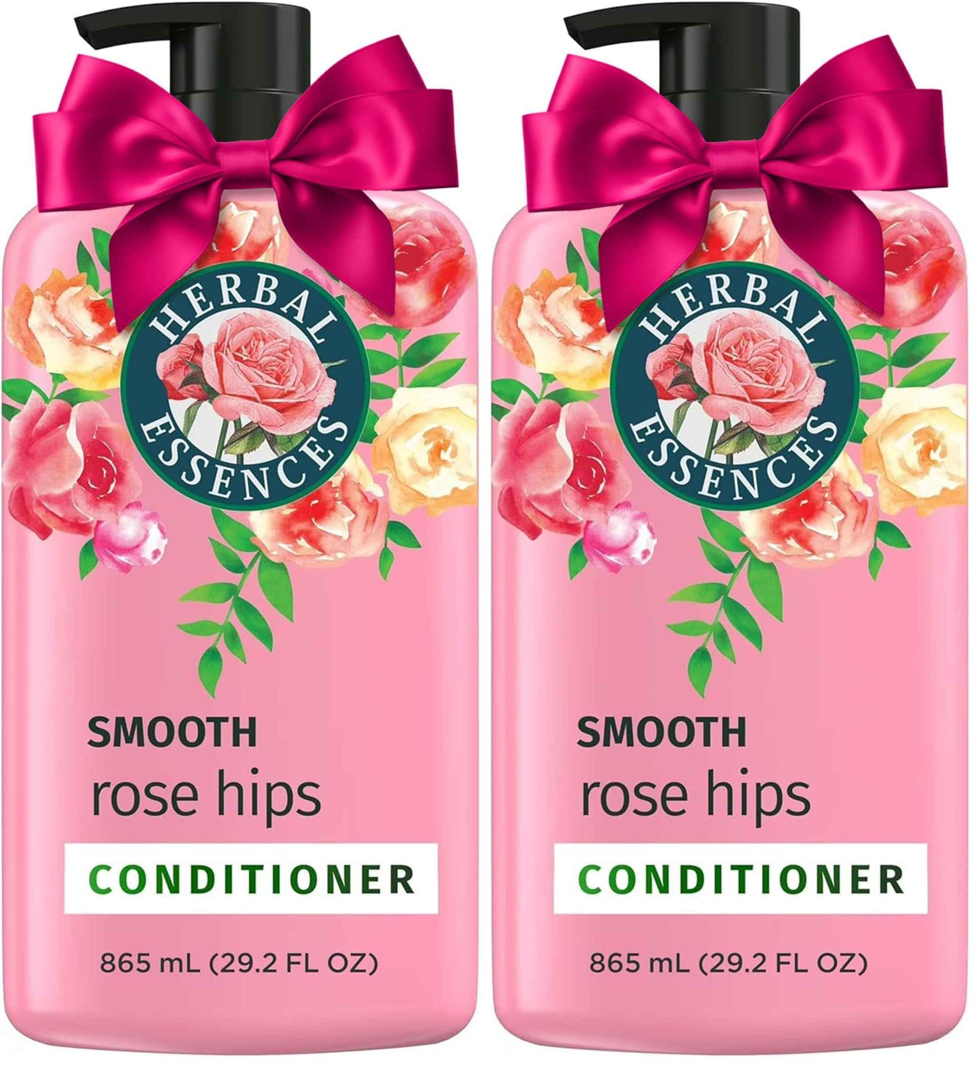 Herbal Essences Conditioner, Rose Hips- Smooth Collection, Shiny Hair with Vitamin E & Jojoba, Safe for Color Treated Hair, Floral Scent, Cruelty-Free, Dermatologist-Tested, 29.2 Fl Oz