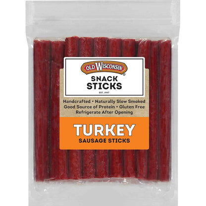 Old Wisconsin Sausage Snack Sticks, Naturally Smoked, Ready to Eat, High Protein, Low Carb, Keto, Gluten Free