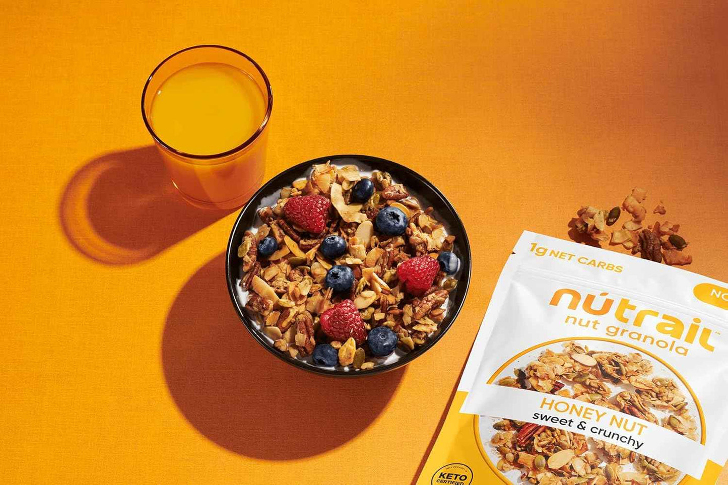 NuTrail Nut Granola Cereal, Variety Pack, No Sugar Added, Keto, Low Carb, Gluten Free, Grain Free, Healthy Breakfast 8 oz.