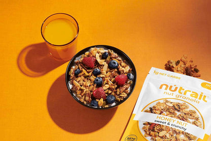 NuTrail Nut Granola Cereal, Variety Pack, No Sugar Added, Keto, Low Carb, Gluten Free, Grain Free, Healthy Breakfast 8 oz.