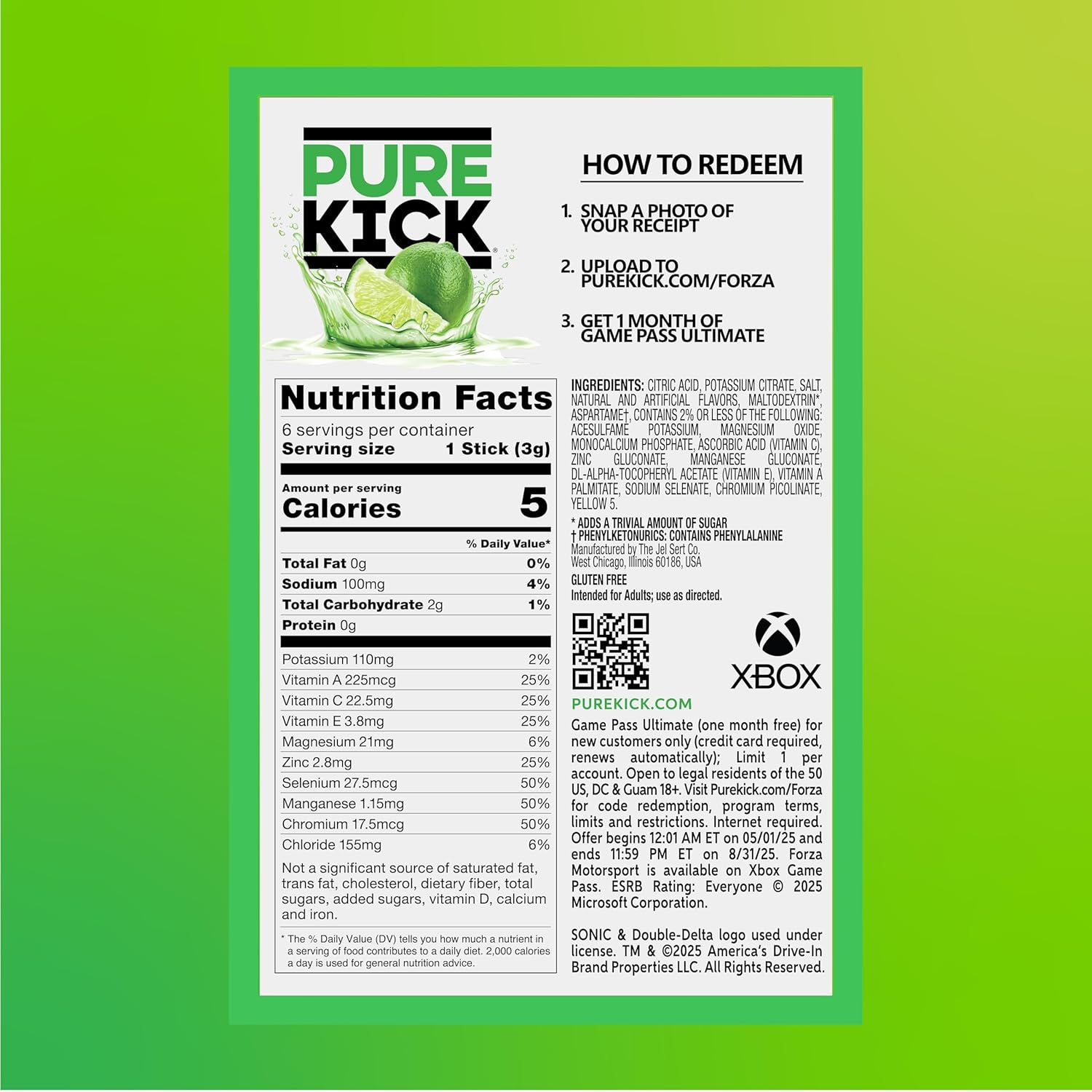 Pure_Kick_Forza_Fuel_Limited_Edition_Energy,_Blood_Orange_Energy_&_Sonic_Limeade_Hydration_Singles_To_Go_Drink_Mix_–_3_/_6ct_Boxes_-_18_Total_Packets