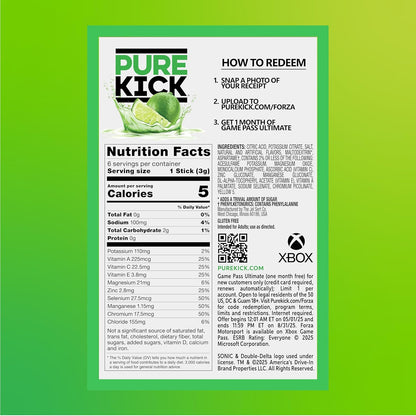 Pure_Kick_Forza_Fuel_Limited_Edition_Energy,_Blood_Orange_Energy_&_Sonic_Limeade_Hydration_Singles_To_Go_Drink_Mix_–_3_/_6ct_Boxes_-_18_Total_Packets