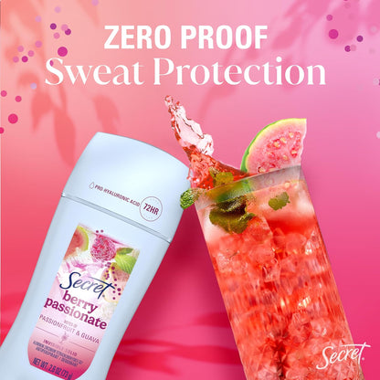 Secret_Fresh_Antiperspirant_Deodorant_for_Women,_72hr_Freshness_on_the_Rocks_with_Pro-Hyaluronic_Acid,_Miami_Mocktail_Edition,_Invisible_Solid,_Berry_Passionate_with_Passionfruit_&_Guava_Scent,_2.6_oz