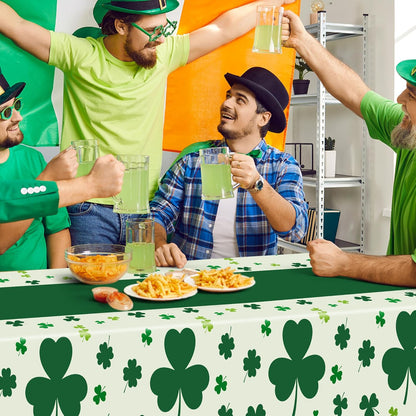 QZYL_3_Pack_St_Patricks_Day_Decorations,_108"_X_54"_St_Patricks_Day_Tablecloth,_Disposable_Plastic_Shamrock_Green_Tablecloths_Grass_Table_Cover,_Irish_Holiday_Table_Cloth_for_Shamrock_Party_Supplies