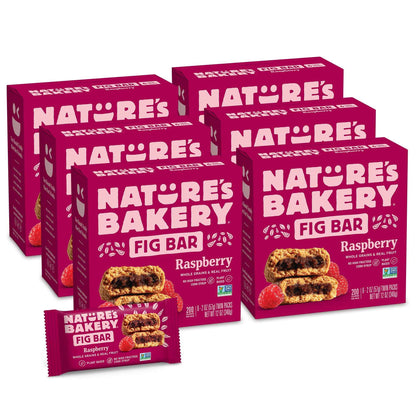 Nature's Bakery Whole Wheat Fig Bars, Real Fruit, Vegan, Non-GMO, Snack bar