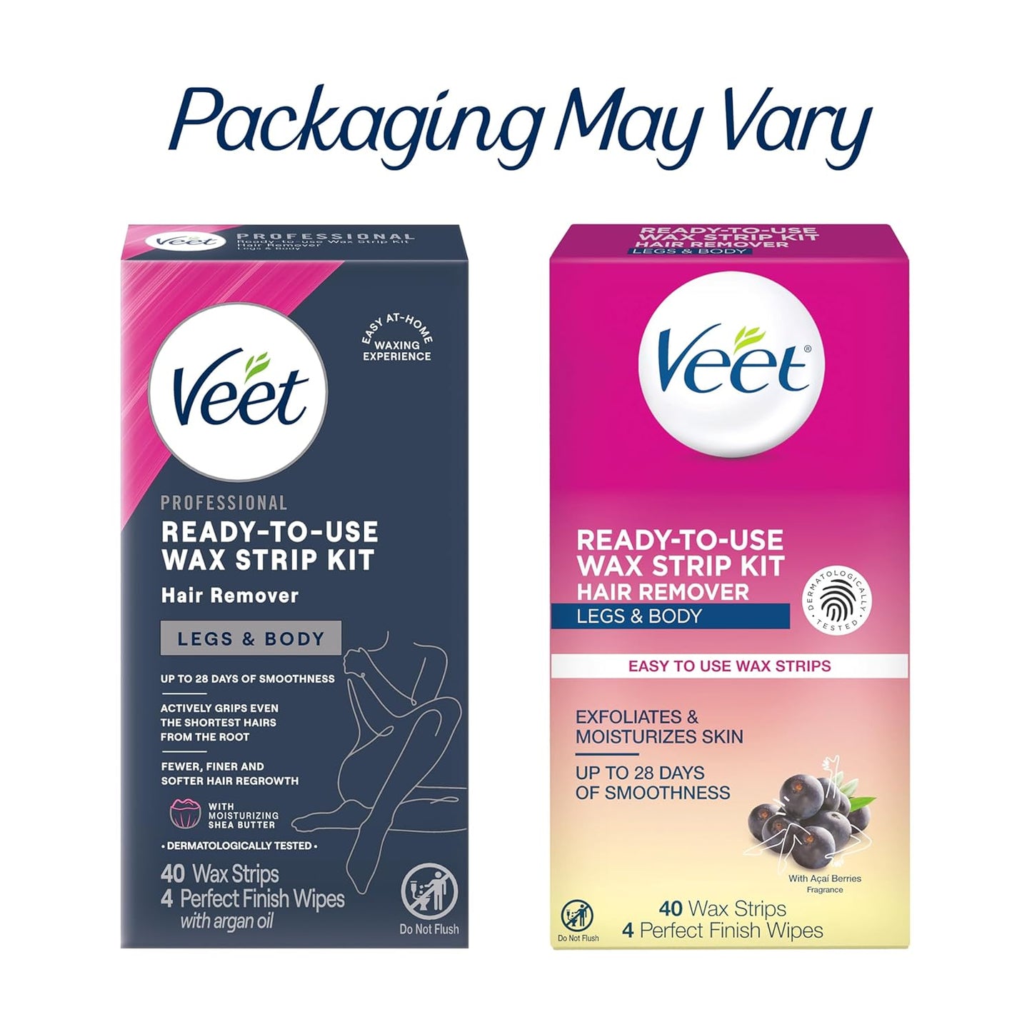 VEET_Ready-To-Use_Waxing_Kit_For_Women,_Wax_Strips_For_Body_Hair_Removal,_Wax_Kit_For_Legs_and_Body,_Personal_Care_Product,_Hair_Remover,_40ct_Waxing_Strips_(20_Double-Sided),_4ct_Body_Wipes