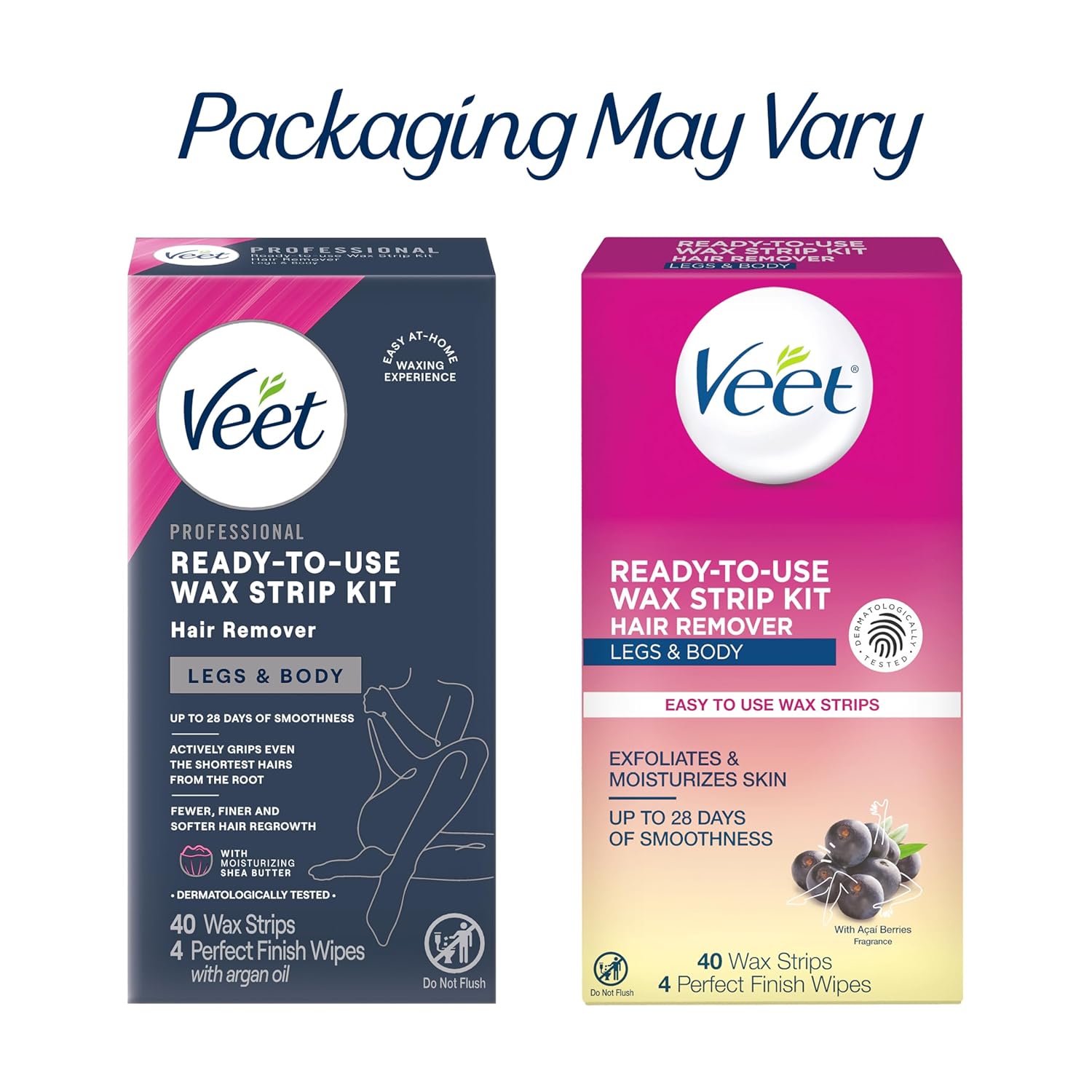 VEET_Ready-To-Use_Waxing_Kit_For_Women,_Wax_Strips_For_Body_Hair_Removal,_Wax_Kit_For_Legs_and_Body,_Personal_Care_Product,_Hair_Remover,_40ct_Waxing_Strips_(20_Double-Sided),_4ct_Body_Wipes