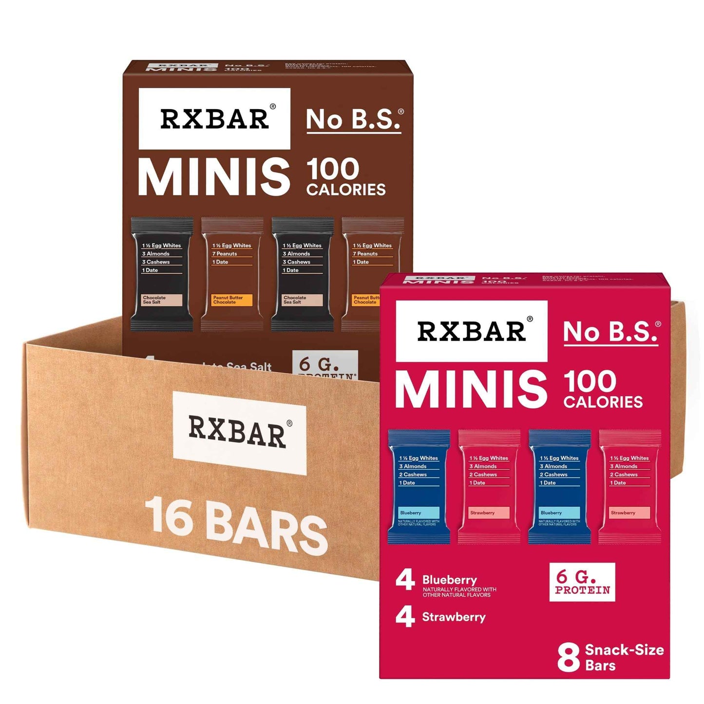 RXBAR Minis Protein Bars, Snack Bars, Variety Pack