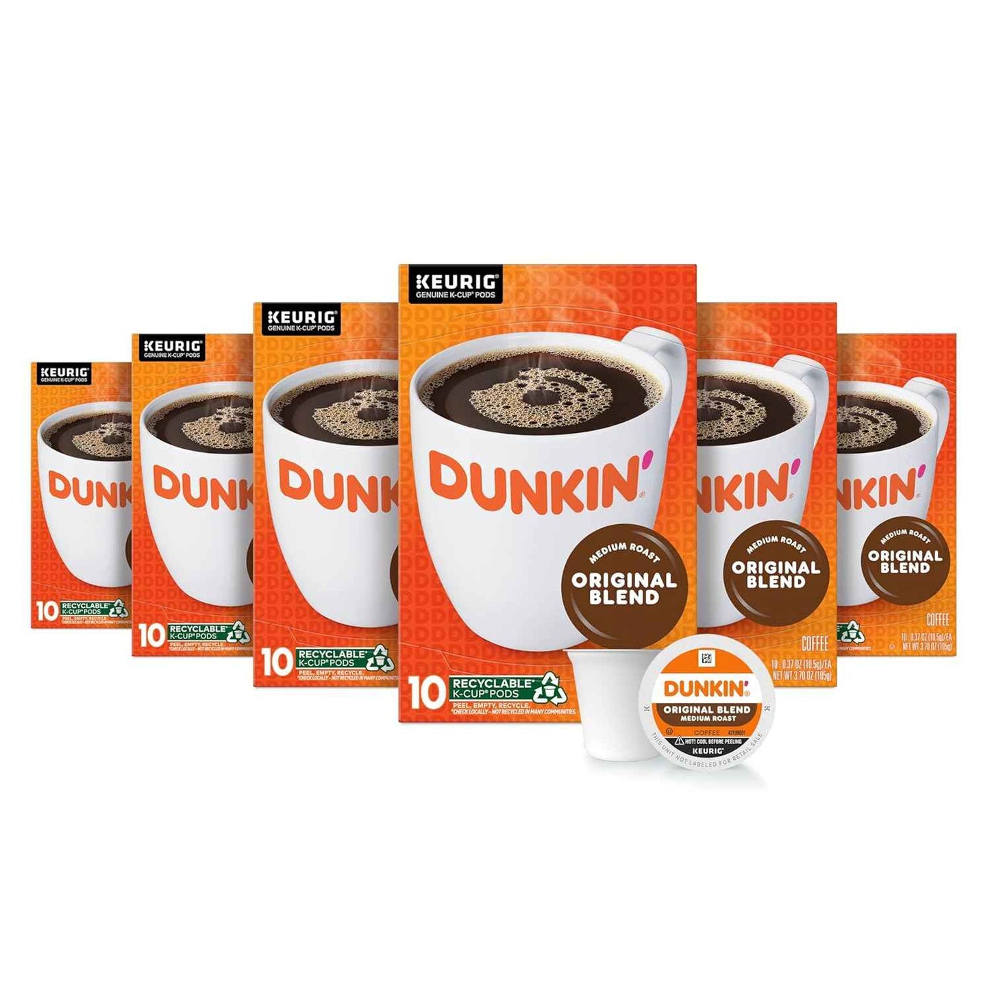 Dunkin’ Coffee, Medium Roast, K-Cup Pods, Keurig K-Cup Pods