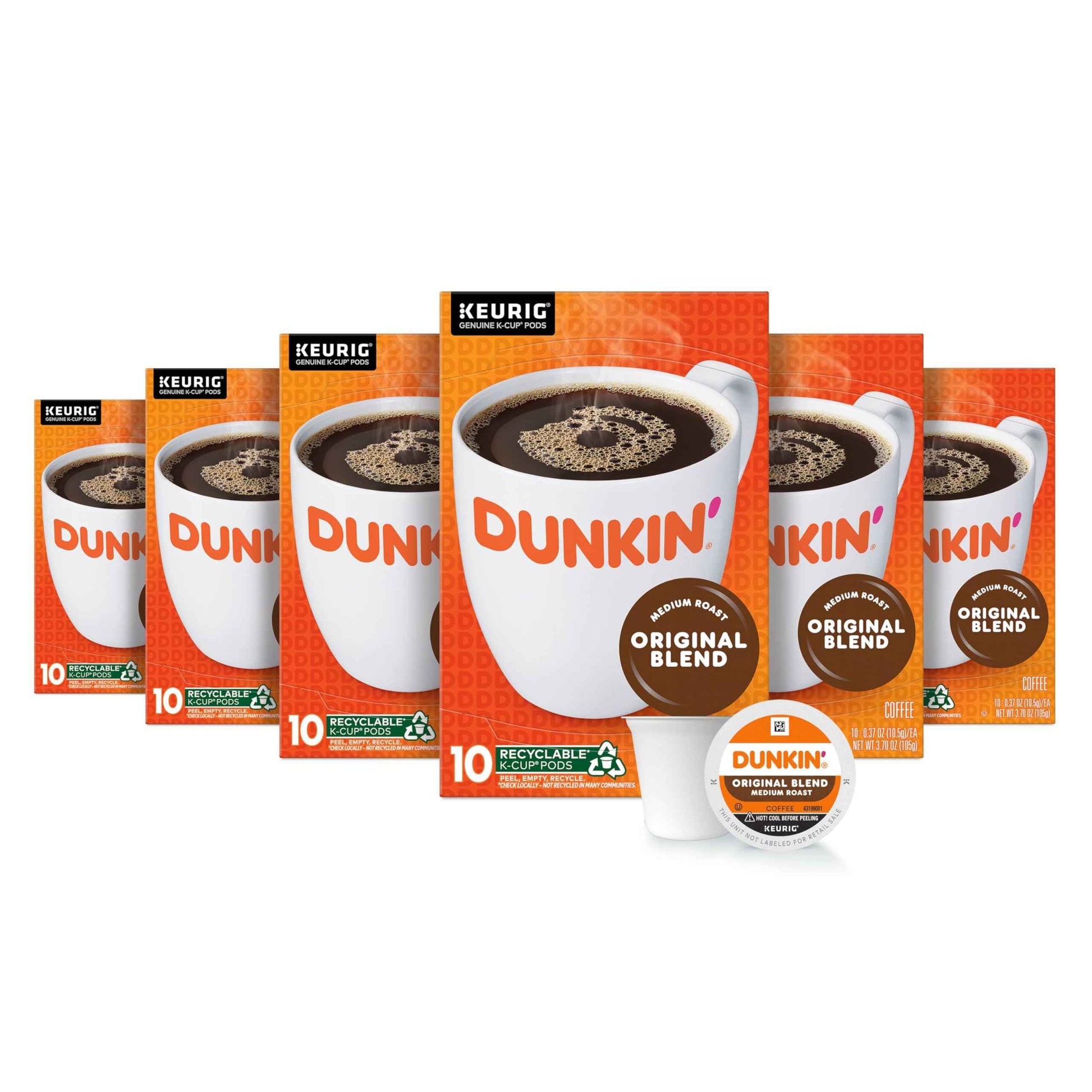 Dunkin’ Coffee, Medium Roast, K-Cup Pods, Keurig K-Cup Pods