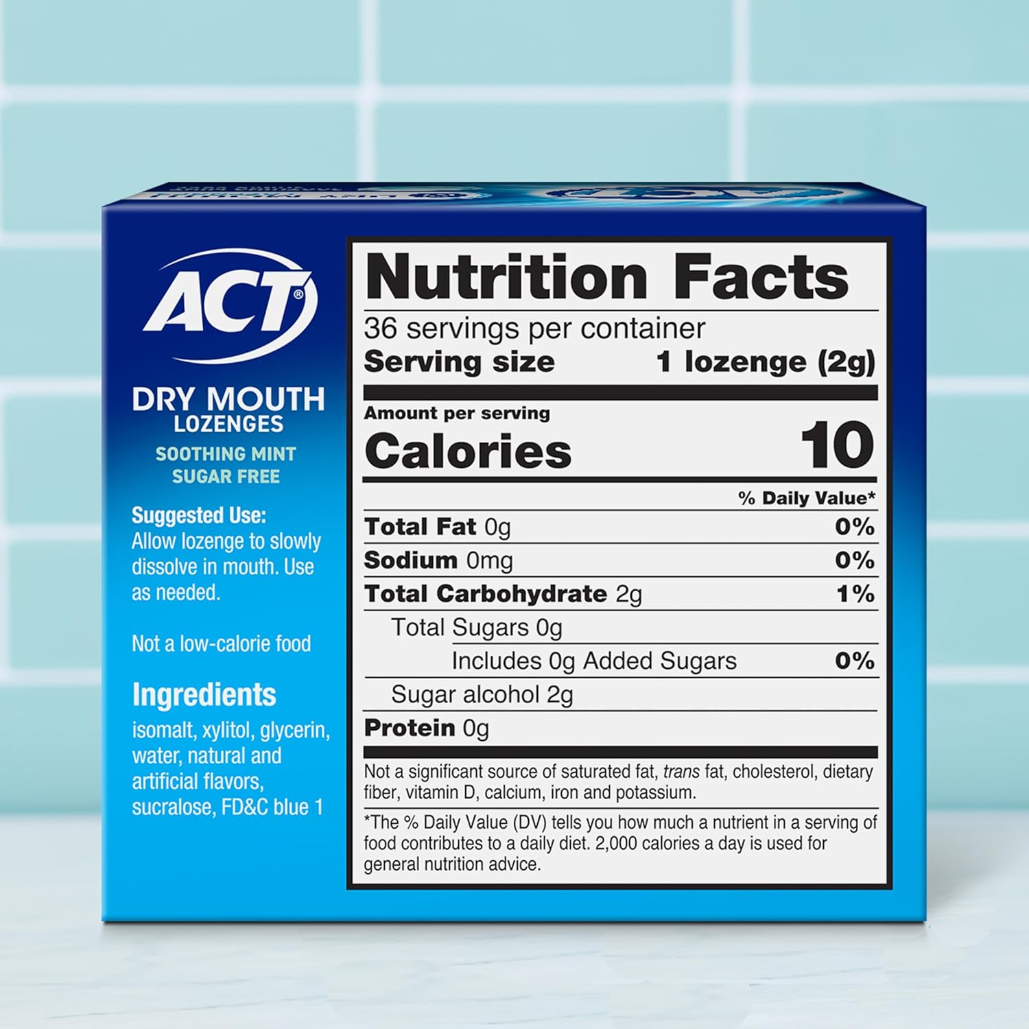 ACT_Dry_Mouth_Lozenges_with_Xylitol,_Soothing_Mint,_36_Lozenges