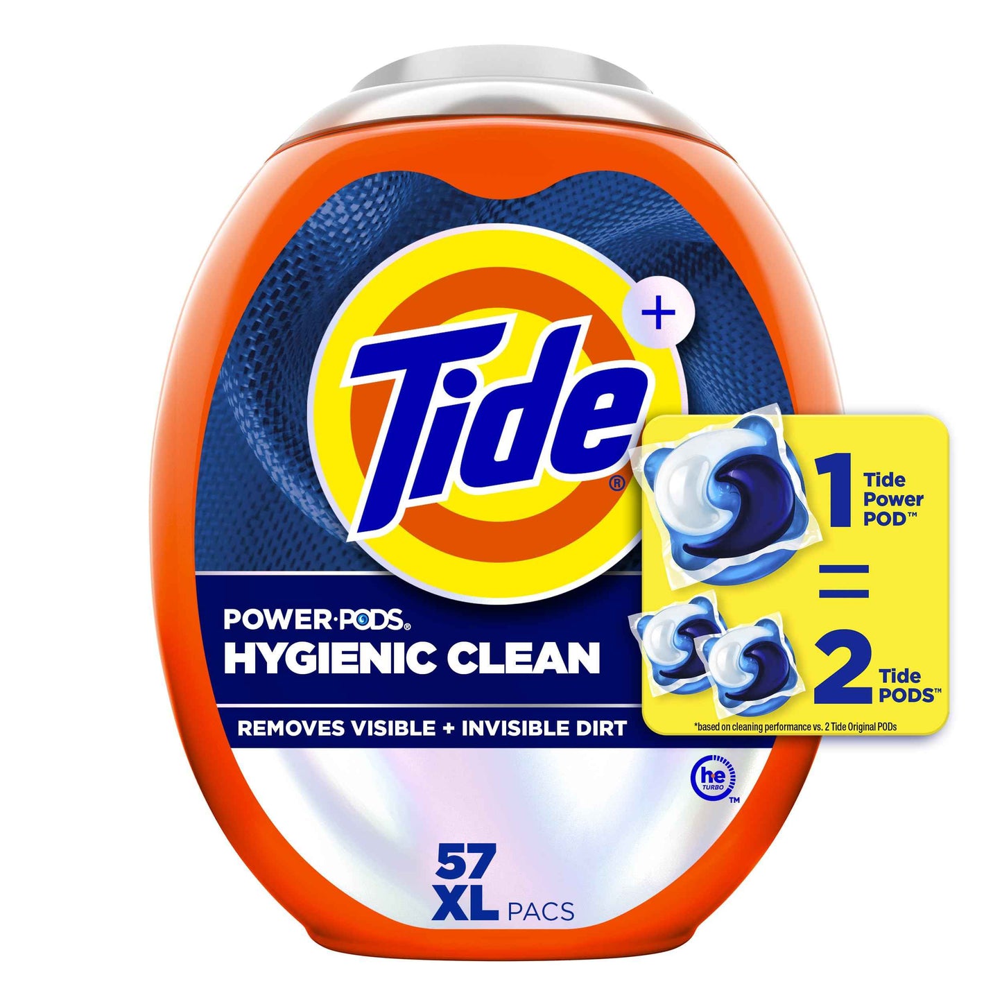 Tide Hygienic Clean Power PODS Laundry Detergent Pacs, Removes Visible and Invisible Dirt
