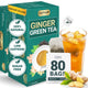 Ginger Green Tea - 80 Tea Bags (Pack of 2)