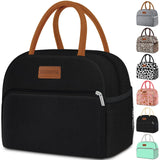 Lunch Bag for Women & Men, Reusable Insulated Lunch Tote, Leakproof, Large Capacity, Perfect for Work, Office, Picnic, or Travel - Stripe Design
