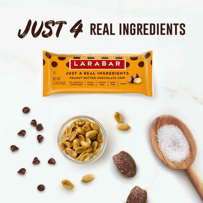 Larabar Peanut Butter Chocolate Chip, Fruit and Nut Bars, Gluten Free and Vegan
