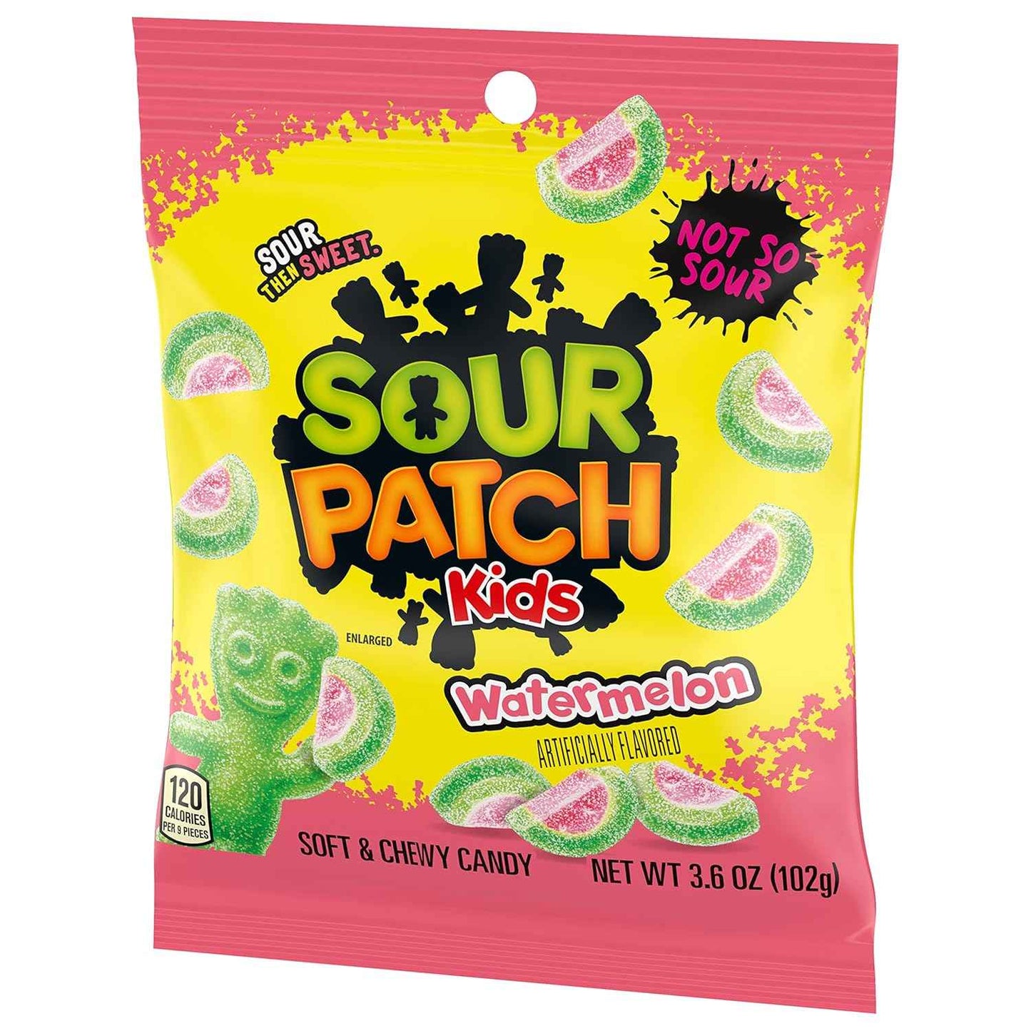 SOUR PATCH KIDS Watermelon Soft & Chewy Candy, Bulk Candy, 12-3.6 oz Bags