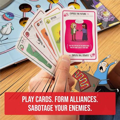 Exploding Kittens: The Board Game - The Action Packed Party Game to Celebrate 10th Birthday - 2-6 Players Aged 7+ - Great for Adults, Teens, Collectors, Kids