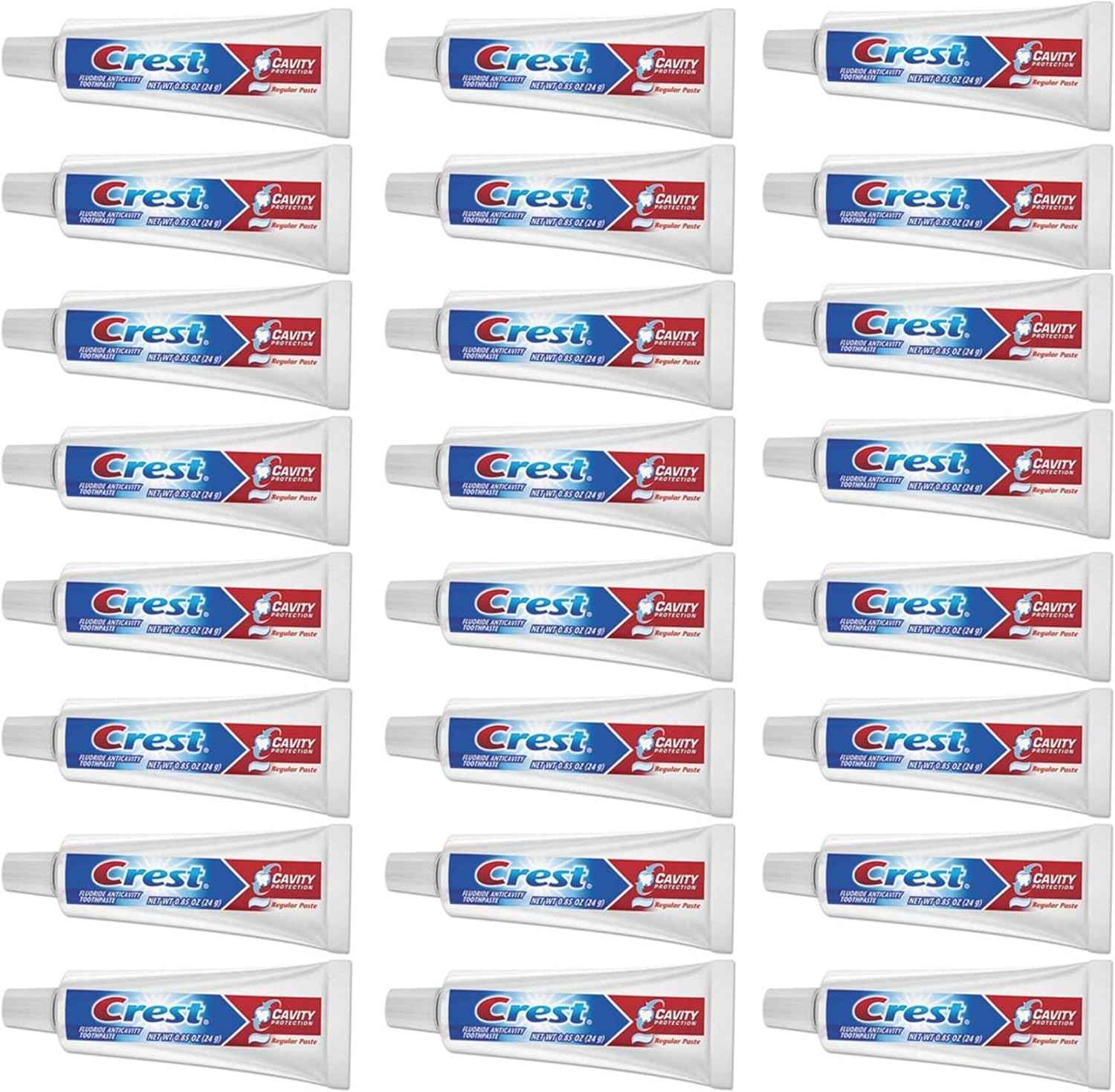 Crest Cavity Regular Toothpaste, Travel Size .85 oz. (Pack of 24)
