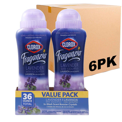 Clorox Fraganzia Laundry Scent Booster Crystals, In-Wash Fragrance Beads for Fresh-Smelling Clothes & Linens, Safe for All Fabrics & Colors, Easy-Pour Bottle