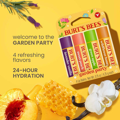 Burt's Bees 24 Hour Moisture Moisturizing Lip Balm, 100% Natural Origin, Mother's Day Gift