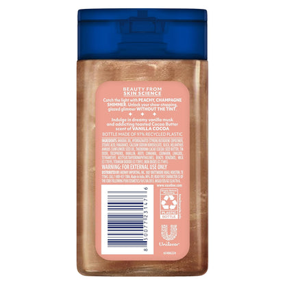 Vaseline_Glazed_and_Glisten_Sunlit_Glow_Body_Gel_Oil,_Ultra-Hydrating_Lipids_with_100%_Pure_Cocoa_Butter_and_Shimmering_Oil,_Vanilla_Cocoa_Scent,_1.69_Fl_Oz,_3_Pack
