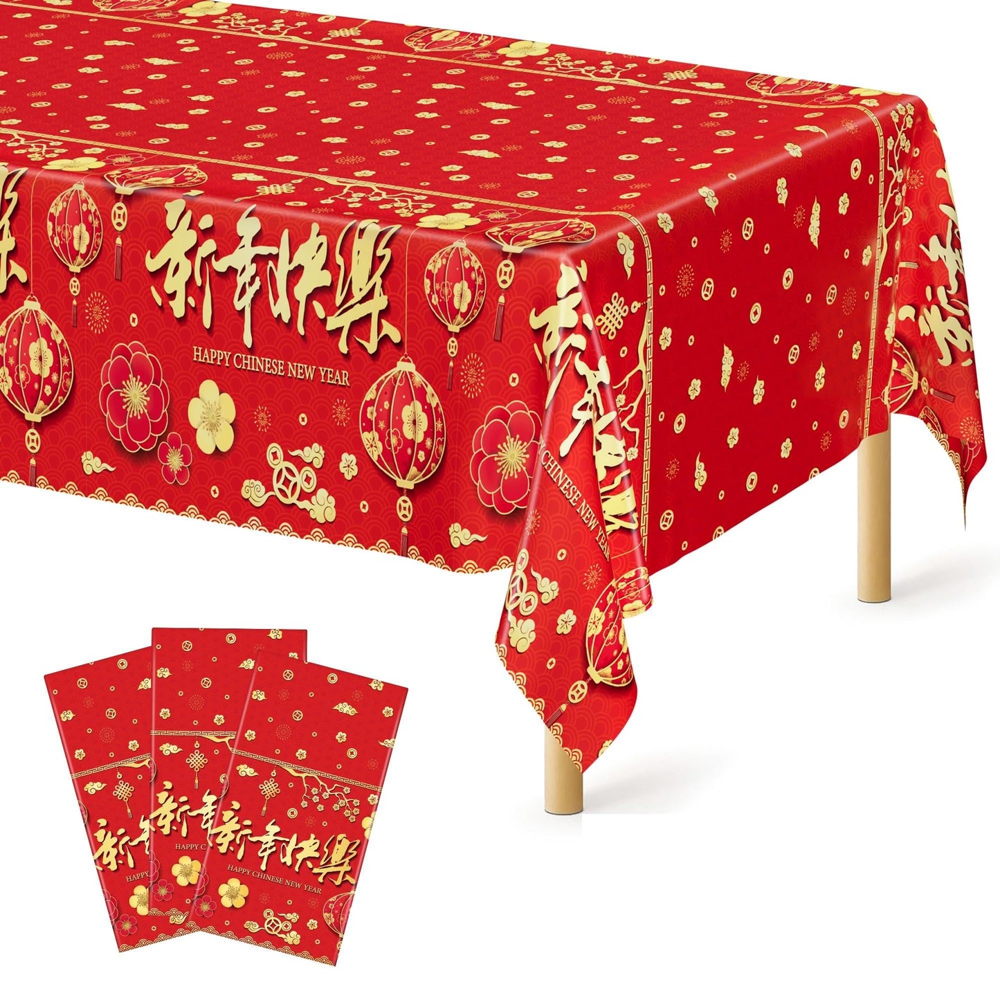 Lunar New Year - 3pcs 54x108 in