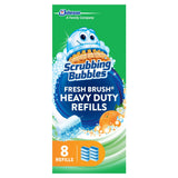 Scrubbing Bubbles Toilet Bowl Wand Cleaner Refills, Fresh Brush Heavy Duty Cleaner Toilet Refill Pads, Removes Limescale & Odors, Citrus Scent, 8 Count (Pack of 1)