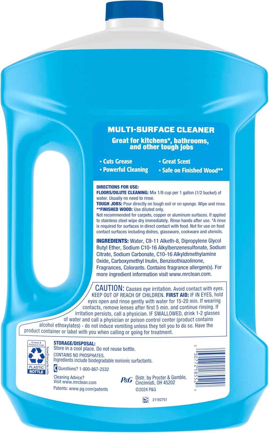 Mr. Clean 2X Concentrated Multi Surface Cleaner with Unstopables Fresh Scent