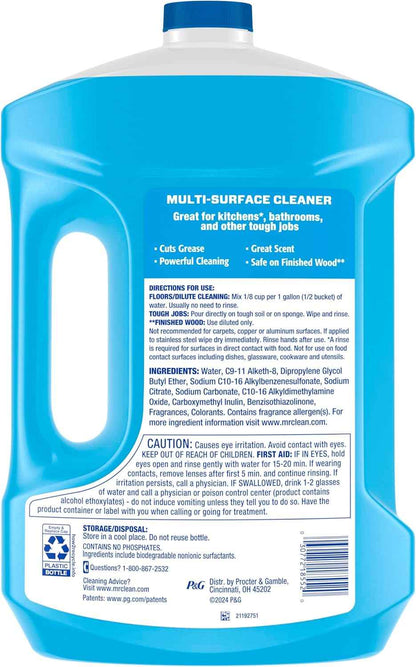 Mr. Clean 2X Concentrated Multi Surface Cleaner with Unstopables Fresh Scent