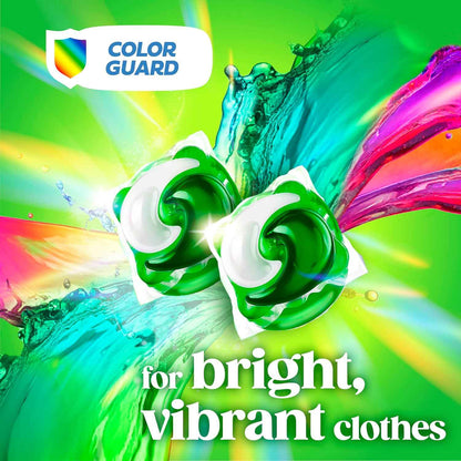Gain Flings Liquid Washing Detergent Pacs with Odor Defense + Color Guard, Moonlight Breeze Scent, 4-In-1 Liquid Laundry Detergent Pods, Clean & Fresh